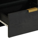 vidaXL fekete szerelt fa éjjeliszekrény 40 x 33 x 46 cm