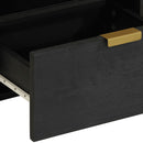 vidaXL fekete szerelt fa éjjeliszekrény 40 x 33 x 46 cm