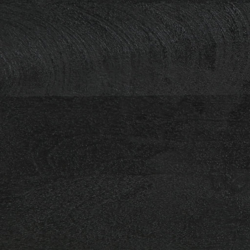vidaXL fekete tömör szerelt fa éjjeliszekrény 50 x 33 x 62 cm