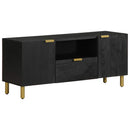 vidaXL fekete szerelt fa TV-szekrény 105 x 33 x 46 cm