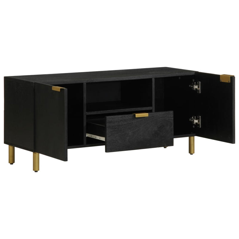 vidaXL fekete szerelt fa TV-szekrény 105 x 33 x 46 cm
