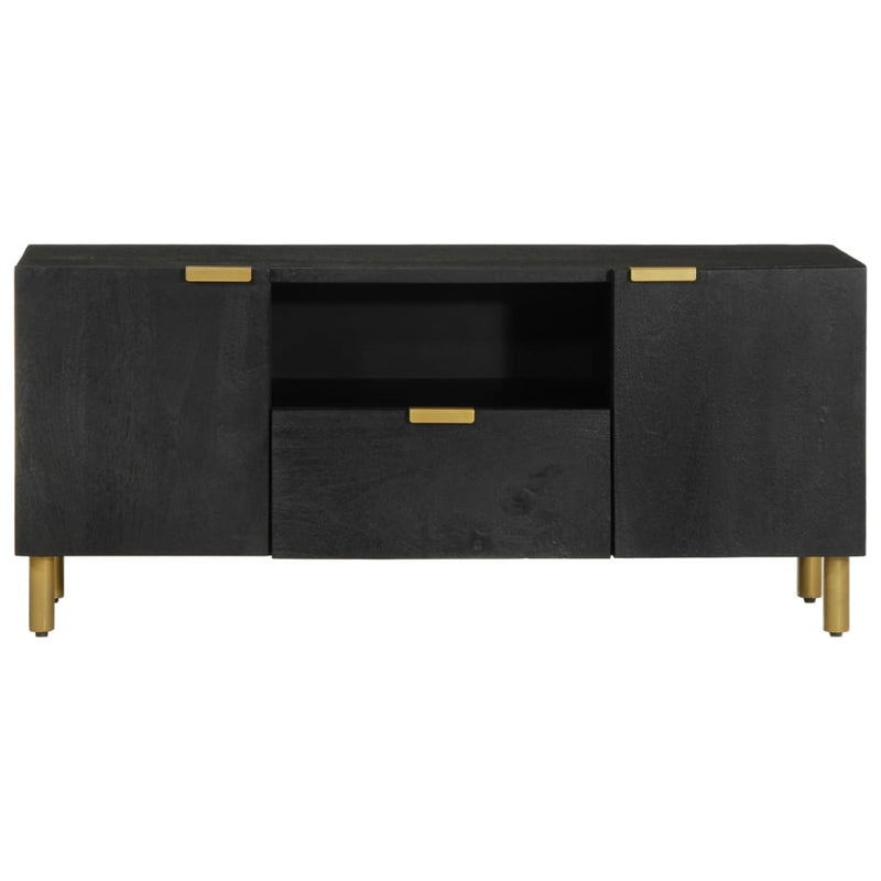 vidaXL fekete szerelt fa TV-szekrény 105 x 33 x 46 cm