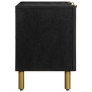 vidaXL fekete szerelt fa TV-szekrény 105 x 33 x 46 cm