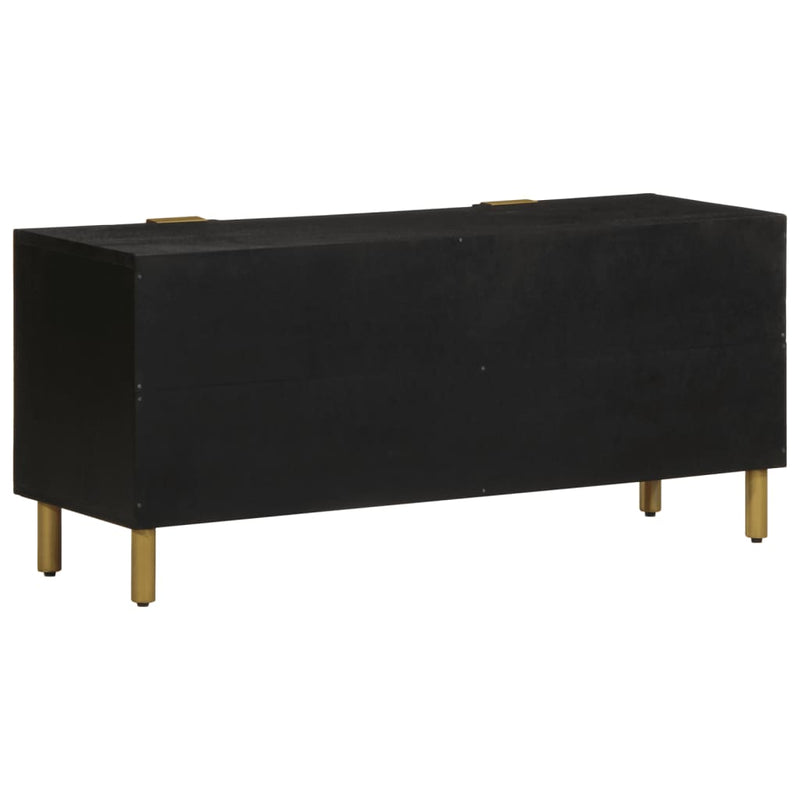 vidaXL fekete szerelt fa TV-szekrény 105 x 33 x 46 cm