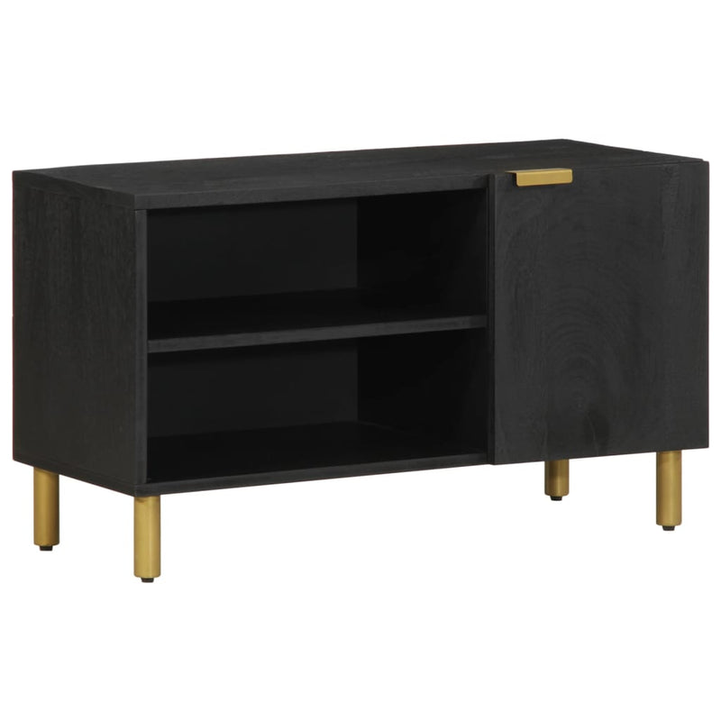 vidaXL fekete szerelt fa TV-szekrény 80 x 33 x 46 cm