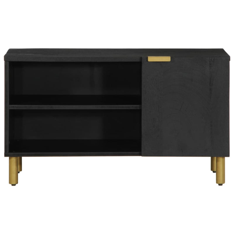 vidaXL fekete szerelt fa TV-szekrény 80 x 33 x 46 cm