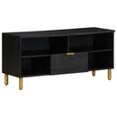 vidaXL fekete szerelt fa TV-szekrény 100 x 33 x 46 cm