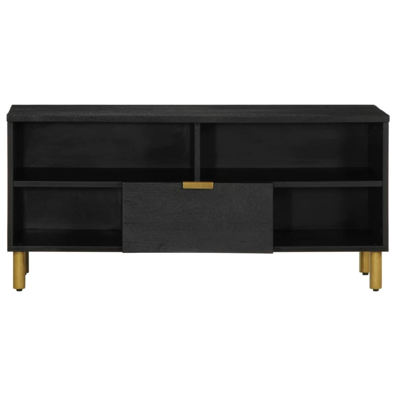 vidaXL fekete szerelt fa TV-szekrény 100 x 33 x 46 cm