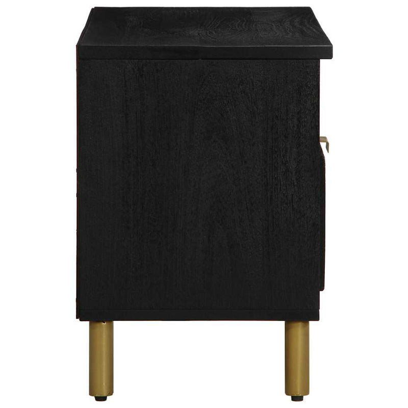 vidaXL fekete szerelt fa TV-szekrény 80 x 33 x 46 cm