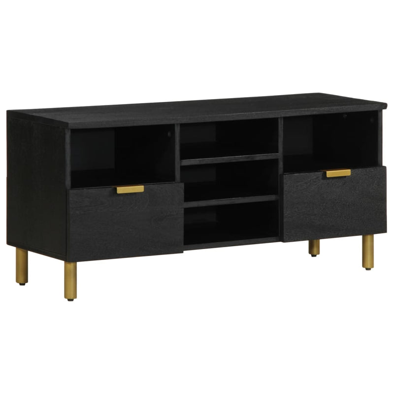 vidaXL fekete szerelt fa TV-szekrény 100 x 33 x 46 cm