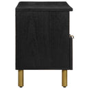 vidaXL fekete szerelt fa TV-szekrény 100 x 33 x 46 cm