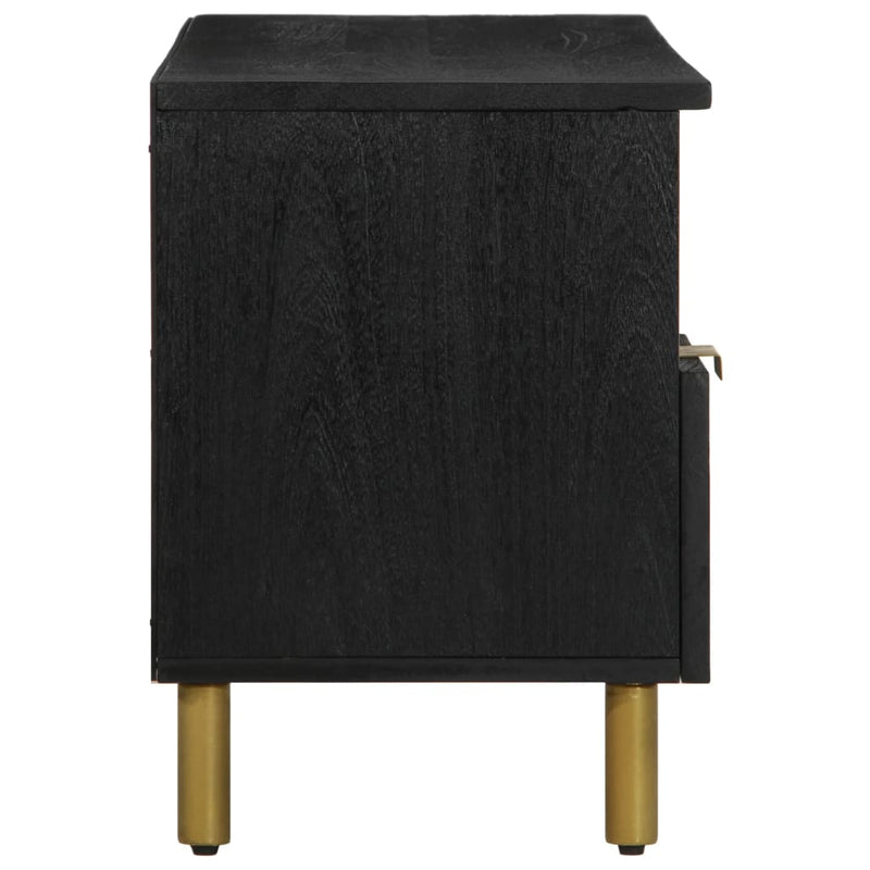 vidaXL fekete szerelt fa TV-szekrény 100 x 33 x 46 cm
