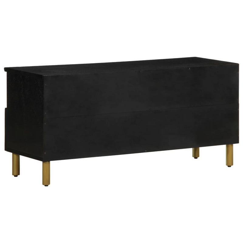 vidaXL fekete szerelt fa TV-szekrény 100 x 33 x 46 cm