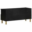 vidaXL fekete szerelt fa TV-szekrény 100 x 33 x 46 cm