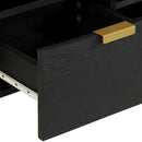 vidaXL fekete szerelt fa TV-szekrény 100 x 33 x 46 cm