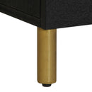 vidaXL fekete szerelt fa TV-szekrény 100 x 33 x 46 cm