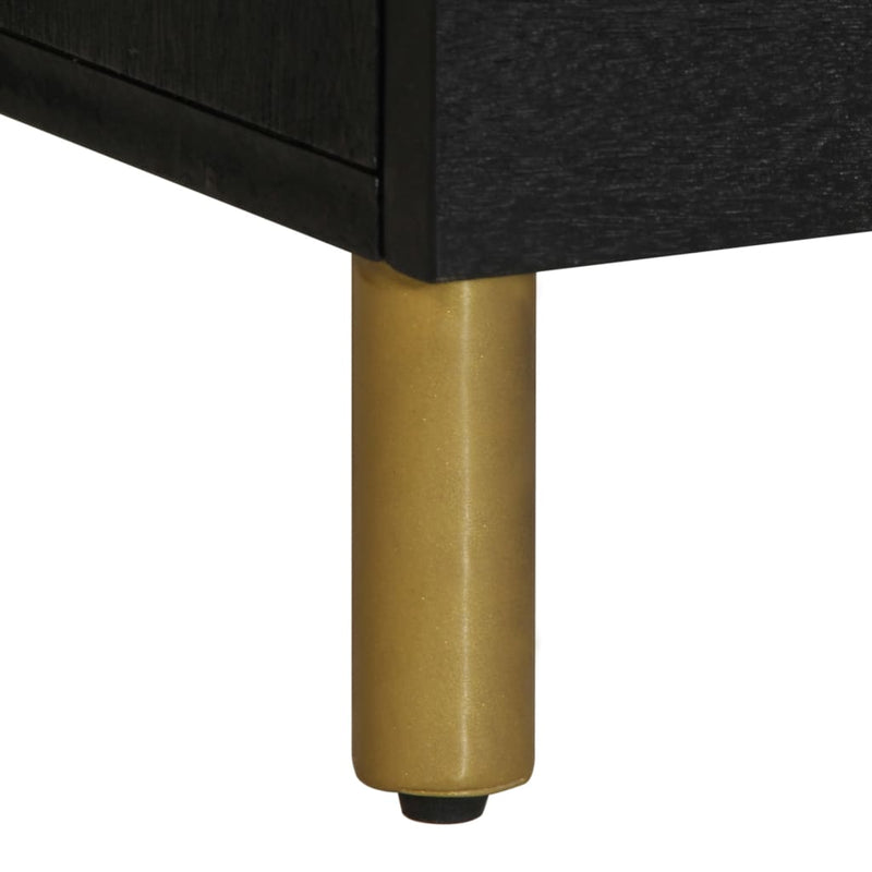 vidaXL fekete szerelt fa TV-szekrény 100 x 33 x 46 cm