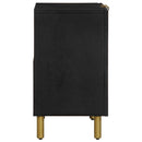 vidaXL fekete szerelt fa fürdőszobai mosdószekrény 62 x 33 x 58 cm