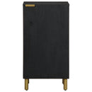 vidaXL fekete szerelt fa tálalószekrény 40 x 33 x 75 cm