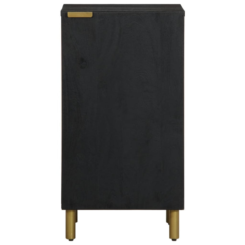 vidaXL fekete szerelt fa tálalószekrény 40 x 33 x 75 cm