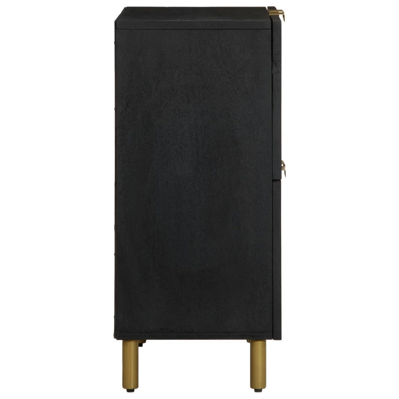 vidaXL fekete szerelt fa komód 60 x 33 x 75 cm