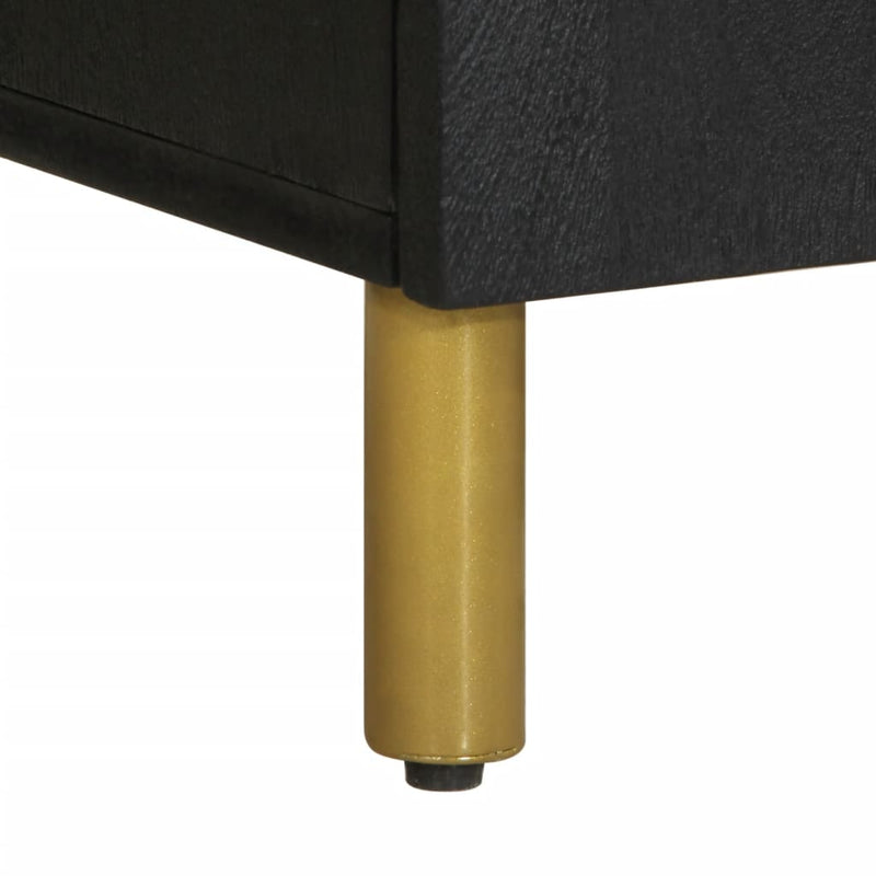 vidaXL fekete szerelt fa komód 60 x 33 x 75 cm