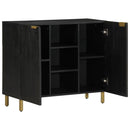 vidaXL fekete szerelt fa tálalószekrény 90 x 33 x 75 cm