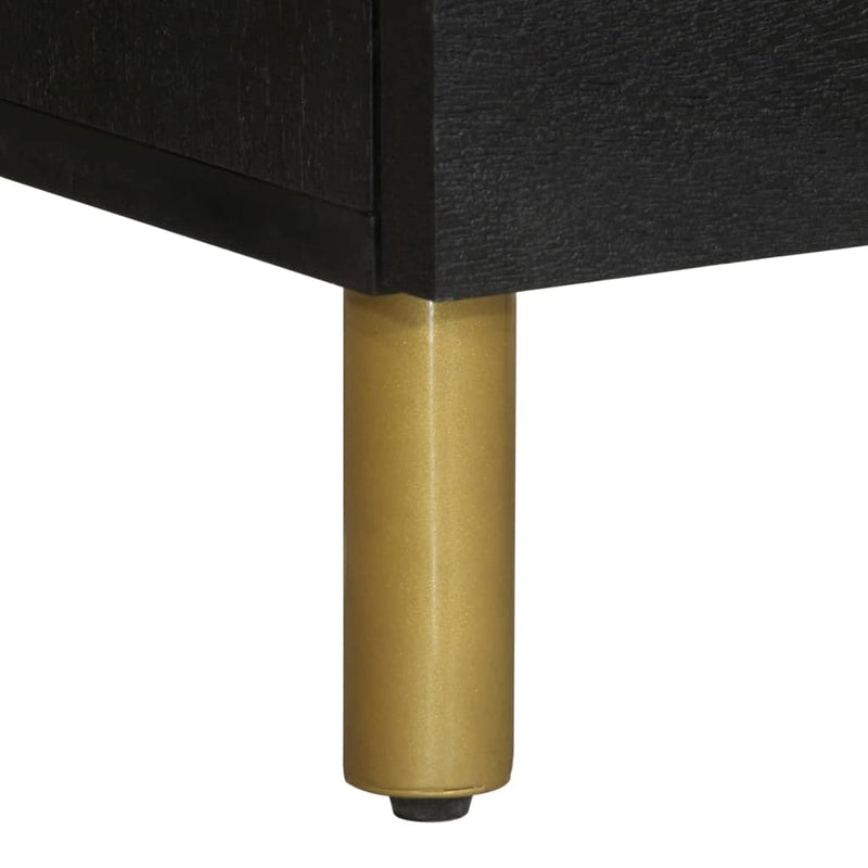 vidaXL fekete szerelt fa magasszekrény 40 x 33 x 110 cm