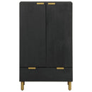 vidaXL fekete szerelt fa magasszekrény 60 x 33 x 100 cm