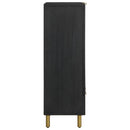 vidaXL fekete szerelt fa magasszekrény 60 x 33 x 100 cm