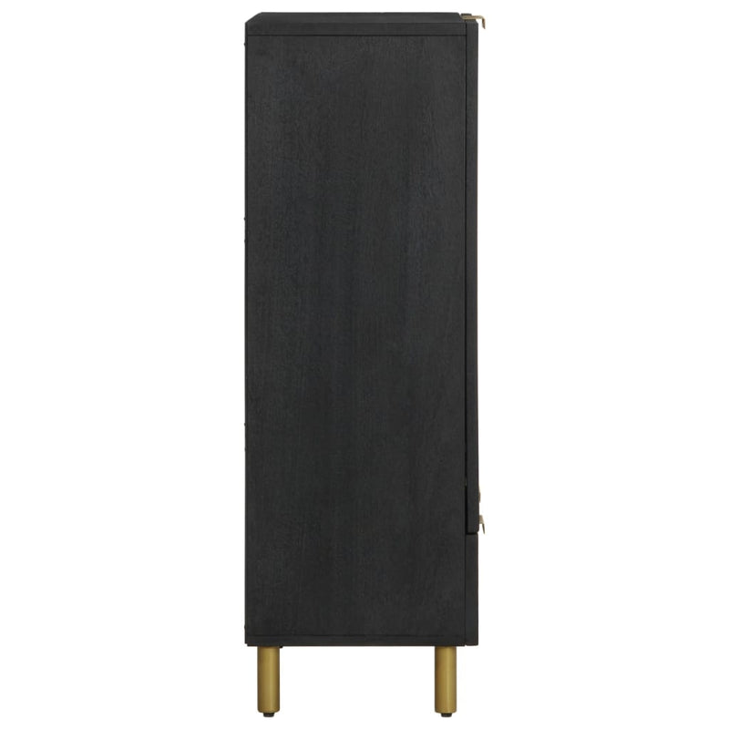 vidaXL fekete szerelt fa magasszekrény 60 x 33 x 100 cm