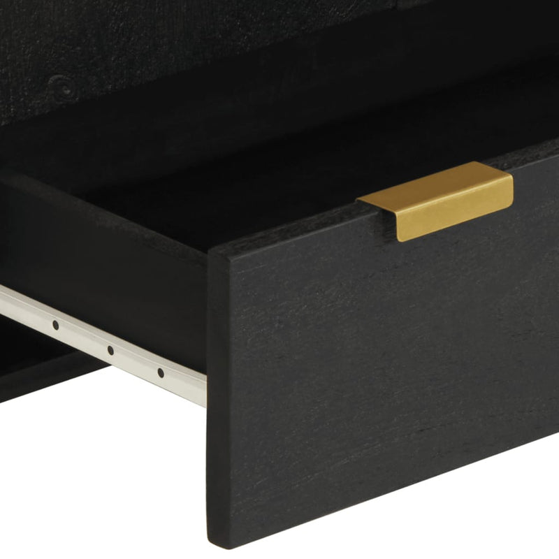 vidaXL fekete szerelt fa magasszekrény 60 x 33 x 100 cm