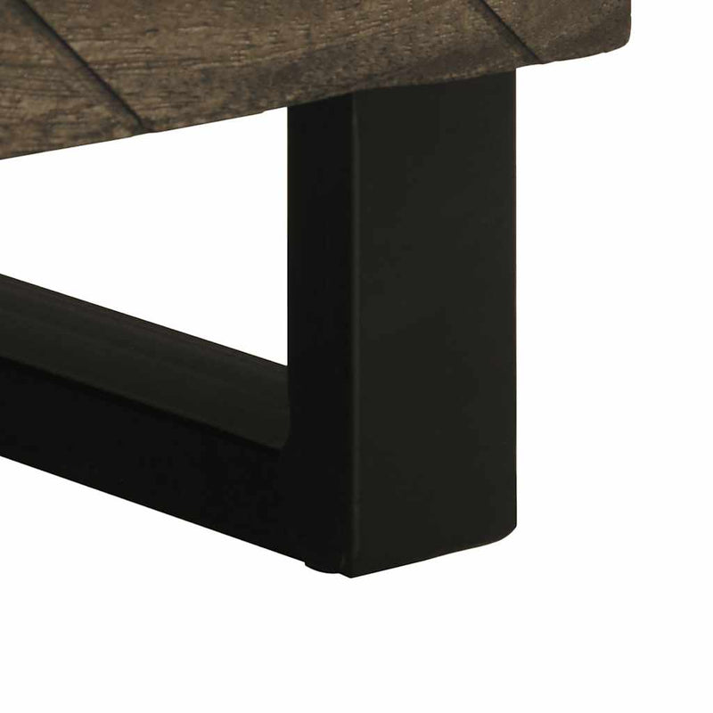 vidaXL 2 db fekete tömör mangófa éjjeliszekrény 40 x 33 x 46 cm