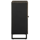 vidaXL Sideboard Fekete 60x33x75 cm tömörfa Mango