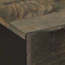 vidaXL fekete tömör mangófa éjjeliszekrény 50 x 33 x 60 cm