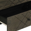 vidaXL éjjeliszekrény fekete 50x33x62 cm tömörfa mangófa