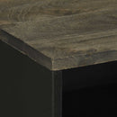 vidaXL éjjeliszekrény fekete 50x33x62 cm tömörfa mangófa