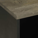 vidaXL fekete tömör mangófa TV-szekrény 80 x 33 x 46 cm