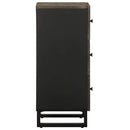 vidaXL komód fekete 40x33x75 cm tömörfa mangó