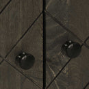 vidaXL Sideboard Fekete 60x33x75 cm tömörfa Mango