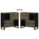 vidaXL komód fekete 80x33x75 cm tömör fa mangó