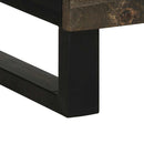 vidaXL fekete tömör mangófa magasszekrény 60 x 33 x 100 cm