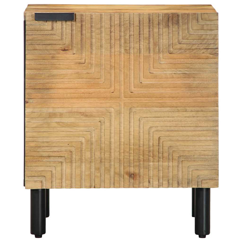 vidaXL barna tömör mangófa éjjeliszekrény 40 x 33 x 46 cm