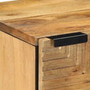 vidaXL 2 db barna tömör mangófa éjjeliszekrény 40 x 33 x 46 cm