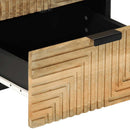 vidaXL barna tömör mangófa éjjeliszekrény 40 x 33 x 46 cm