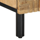 vidaXL 2 db barna tömör mangófa éjjeliszekrény 40 x 33 x 46 cm