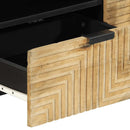 vidaXL barna tömör mangófa TV-szekrény 105 x 33 x 46 cm