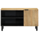vidaXL barna tömör mangófa TV-szekrény 80 x 31,5 x 46 cm