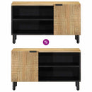 vidaXL barna tömör mangófa TV-szekrény 80 x 31,5 x 46 cm