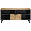 vidaXL barna tömör mangófa TV-szekrény 100 x 33 x 46 cm